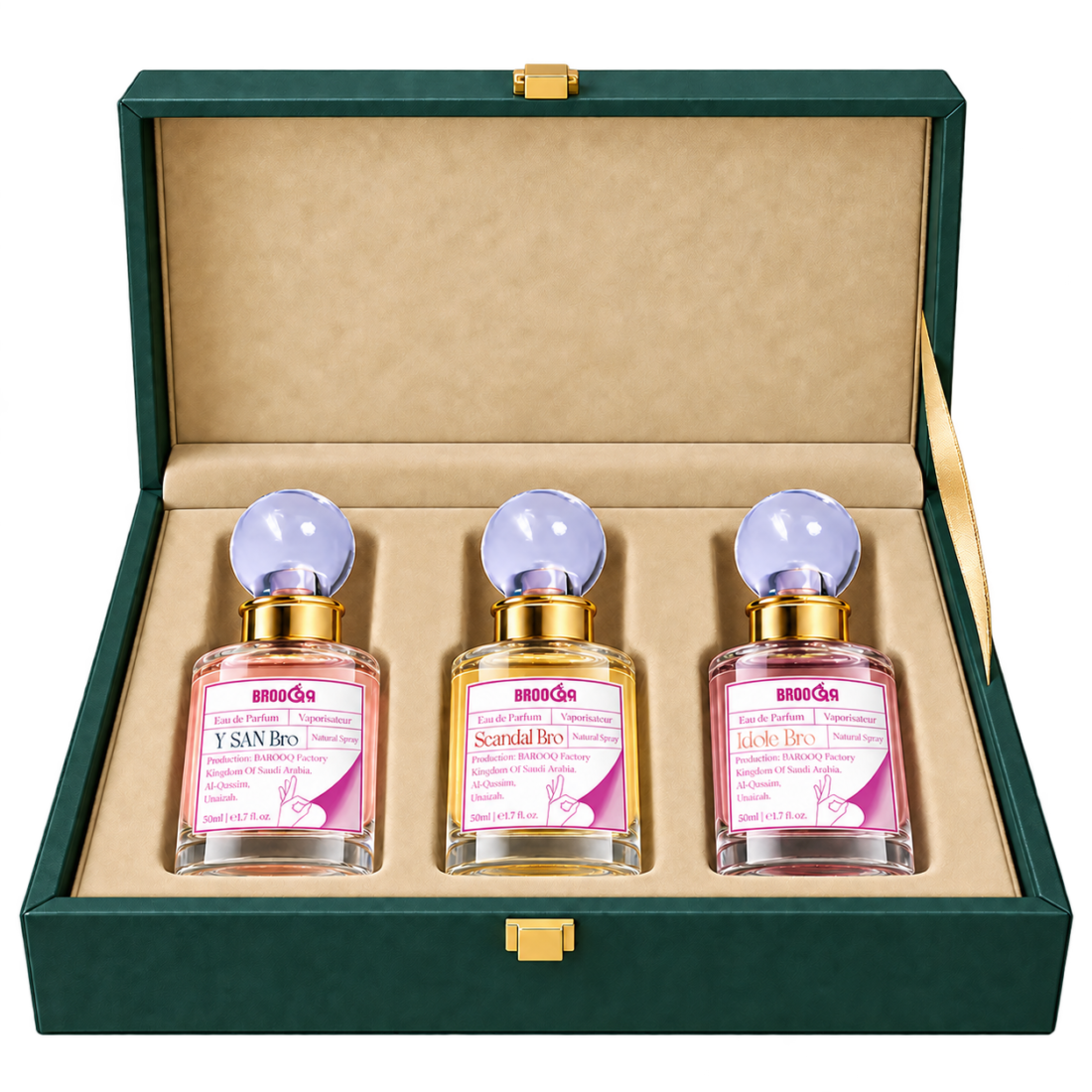بكج اليوم الوطني 96 من بروق - ثلاثة عطور 50 مل